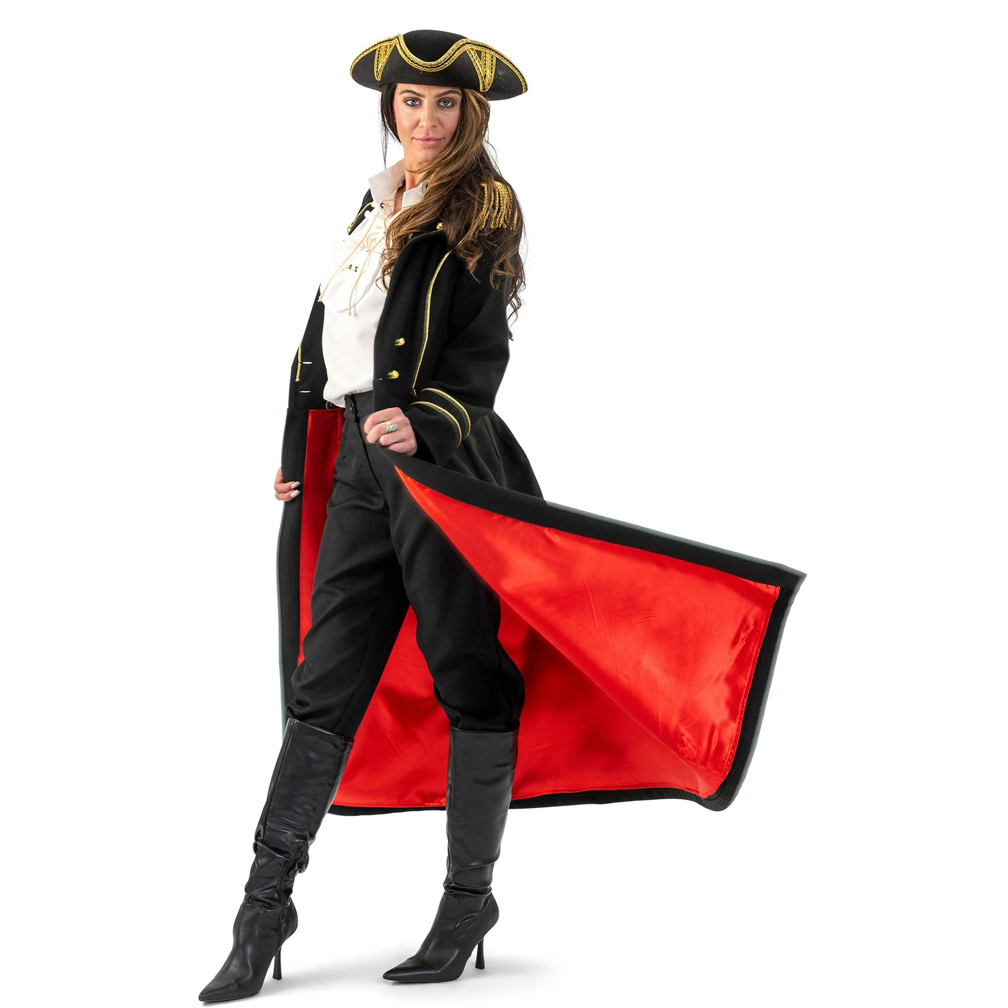 Luxe piraten jas zwart dames Liv - Image 2