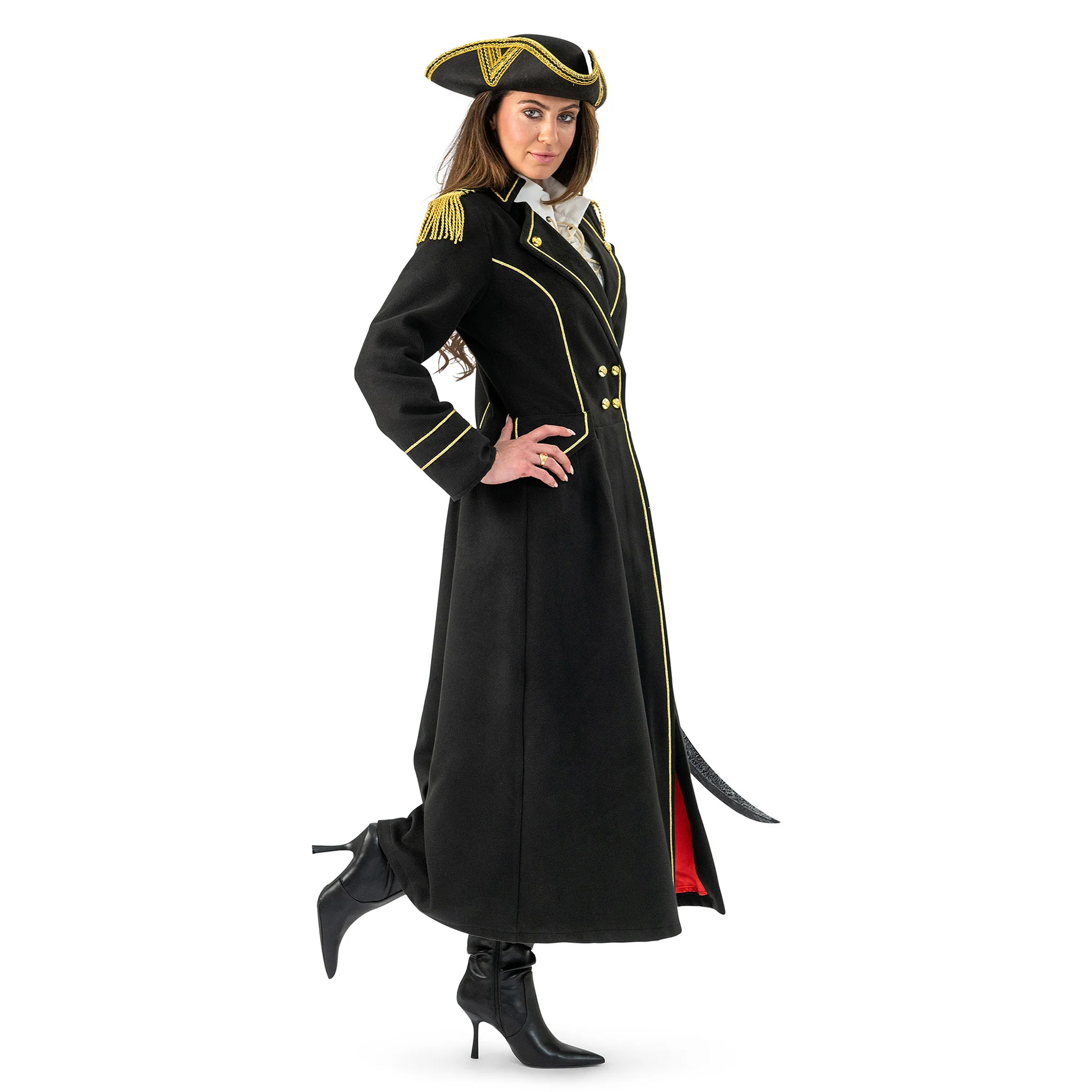 Luxe piraten jas zwart dames Liv - Image 3