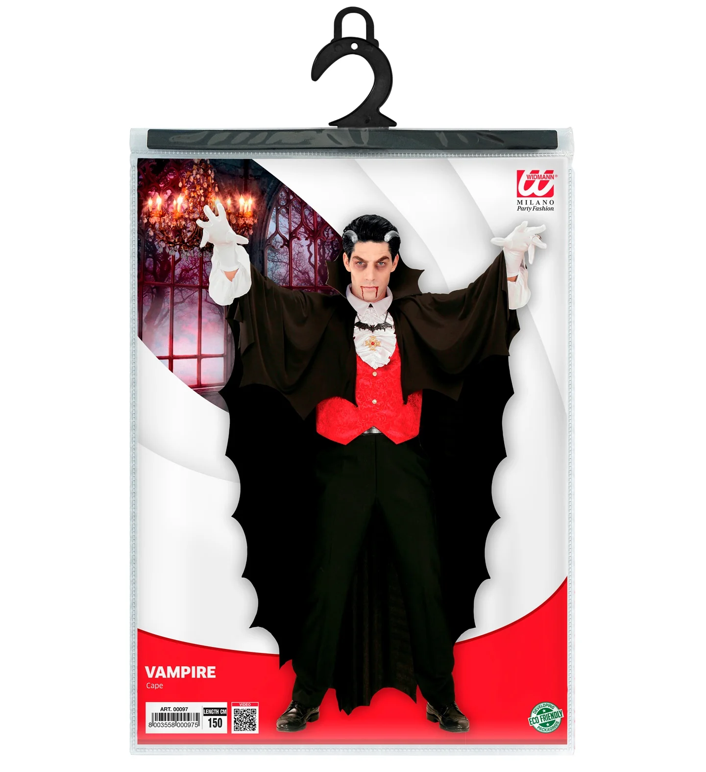 Vampier cape dracula zwart - Image 3