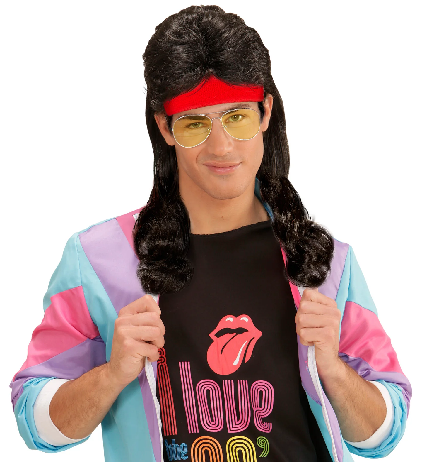 Zweetband rood met haar - Image 4