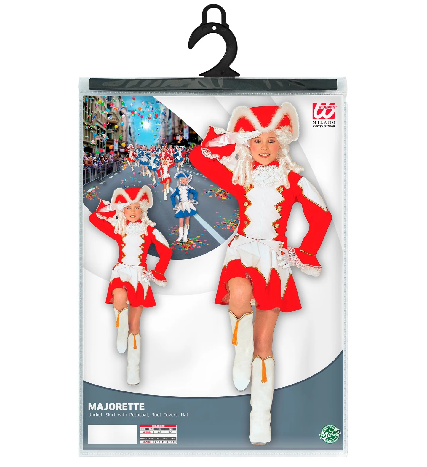 Majorette kostuum Ellis kind rood - Image 2