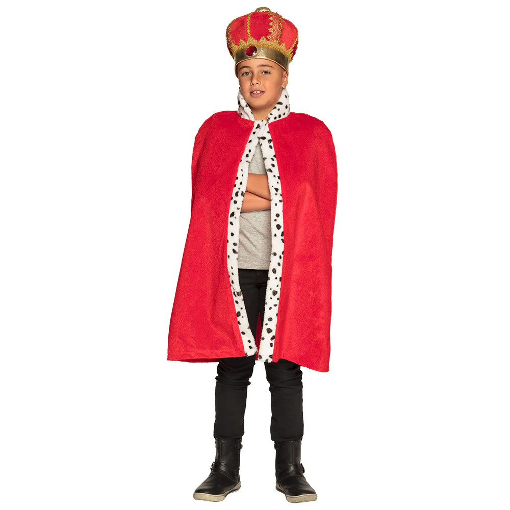 Mantel koning kind rood - Image 2