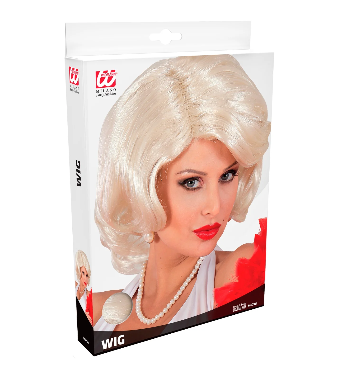 Marilyn Monroe pruik wit - Image 3