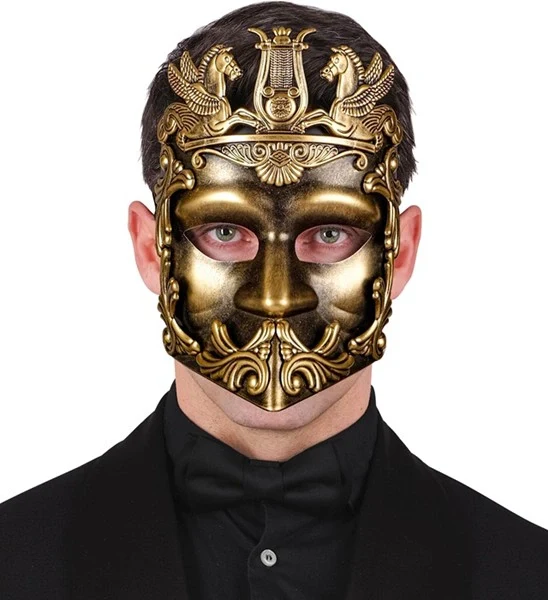 Masker grieks/romeins goud Maud