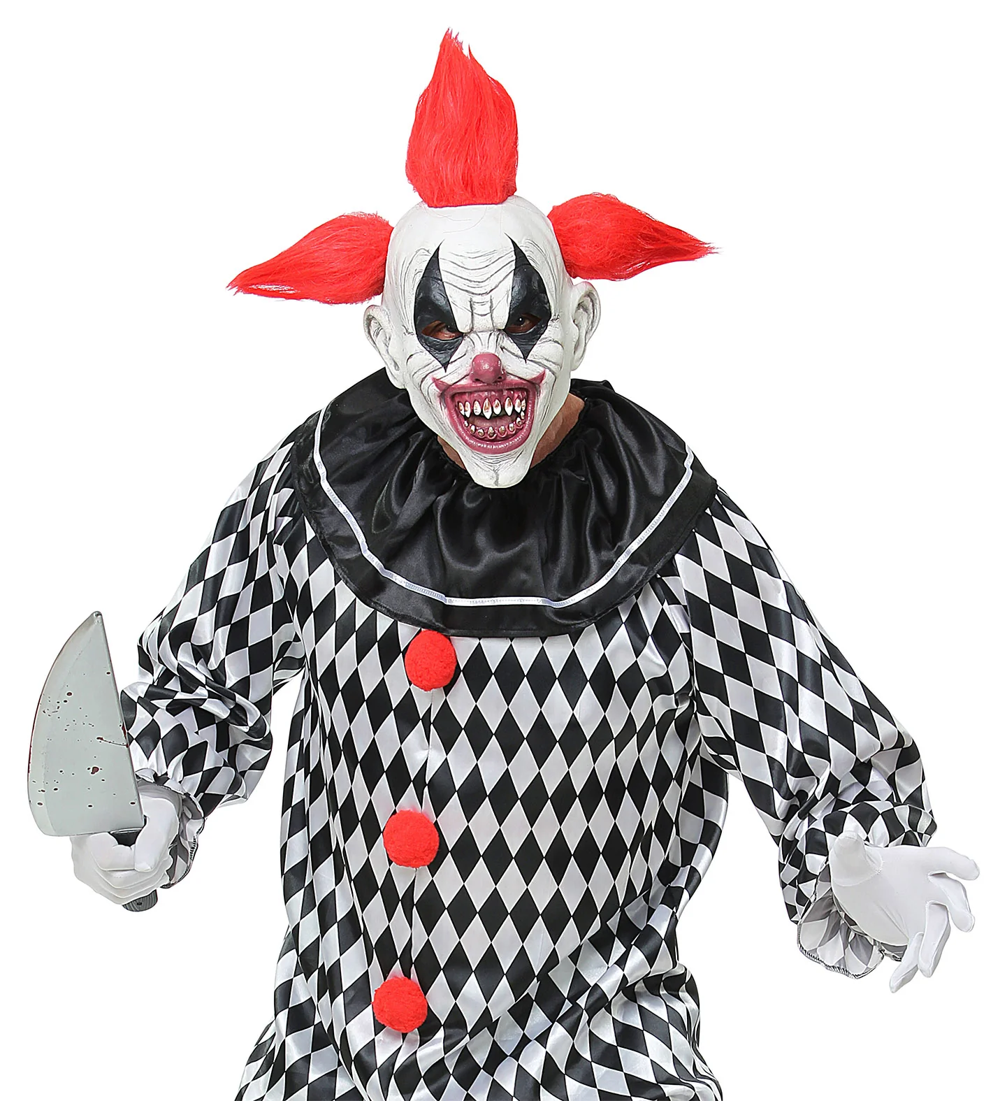 Masker horror clown Wessel met haar - Image 3