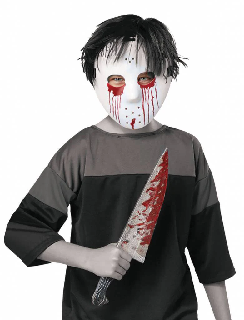 Masker Jason met nep mes - Image 2