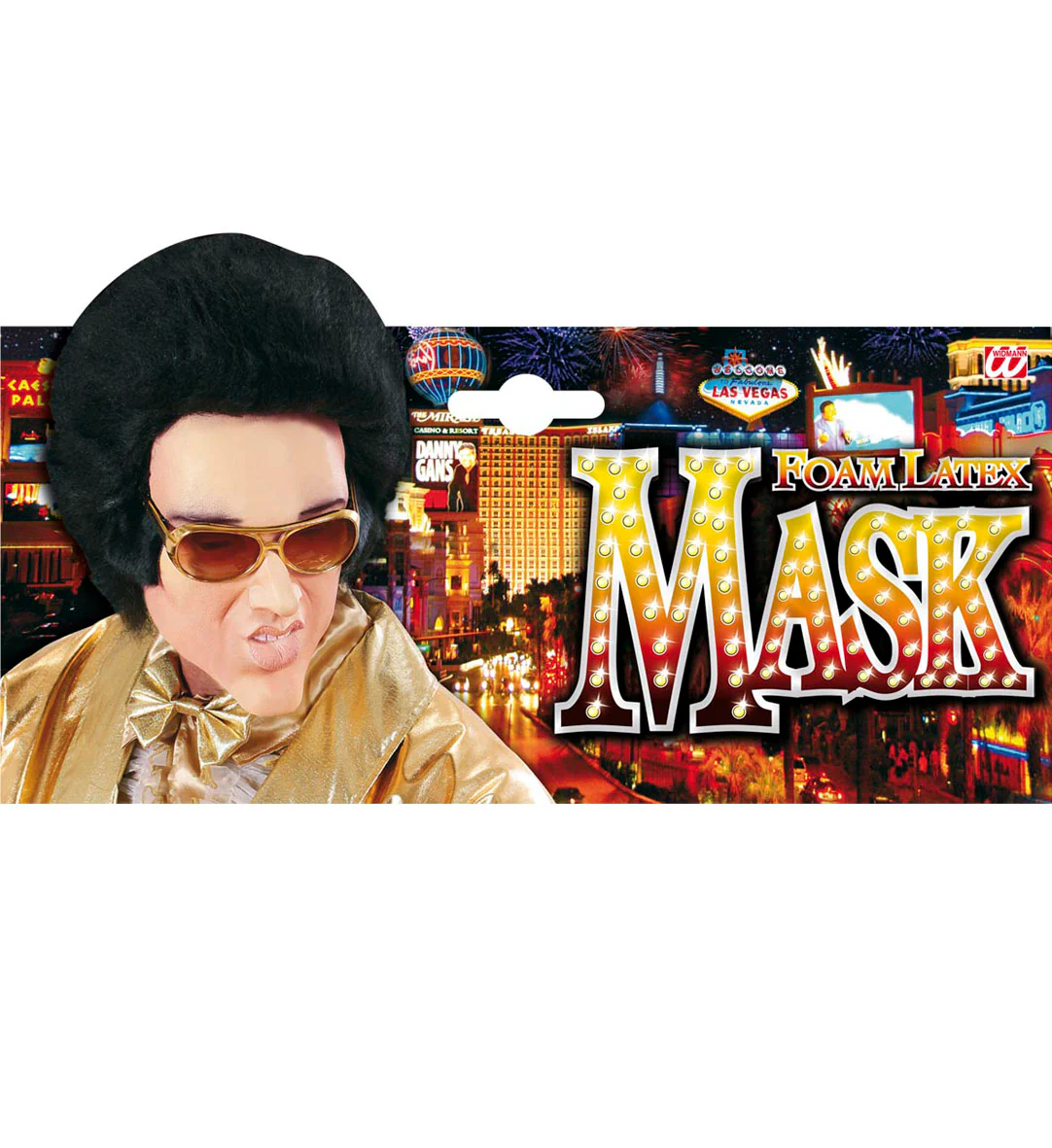 Masker Latex/Schuim King Of Rock Met Haar - Image 2