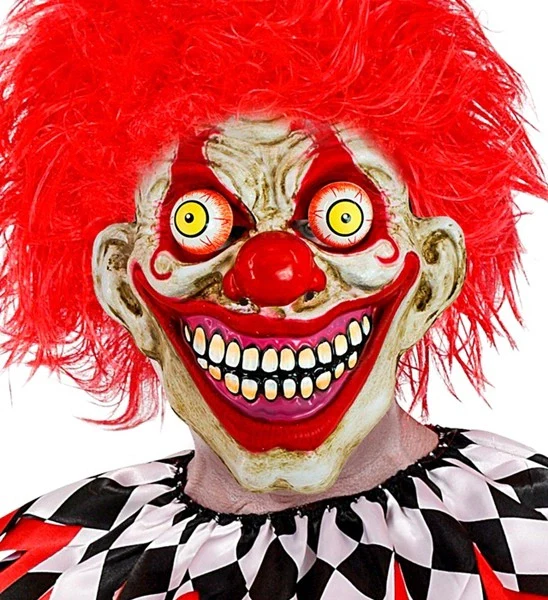 Masker met wiebelende ogen horror clown Liv - Image 2