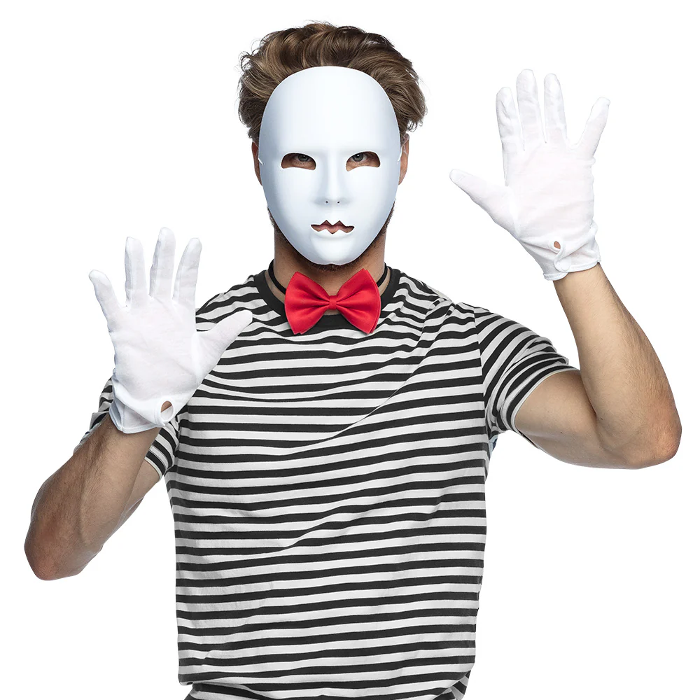 Masker Mime wit - Image 3
