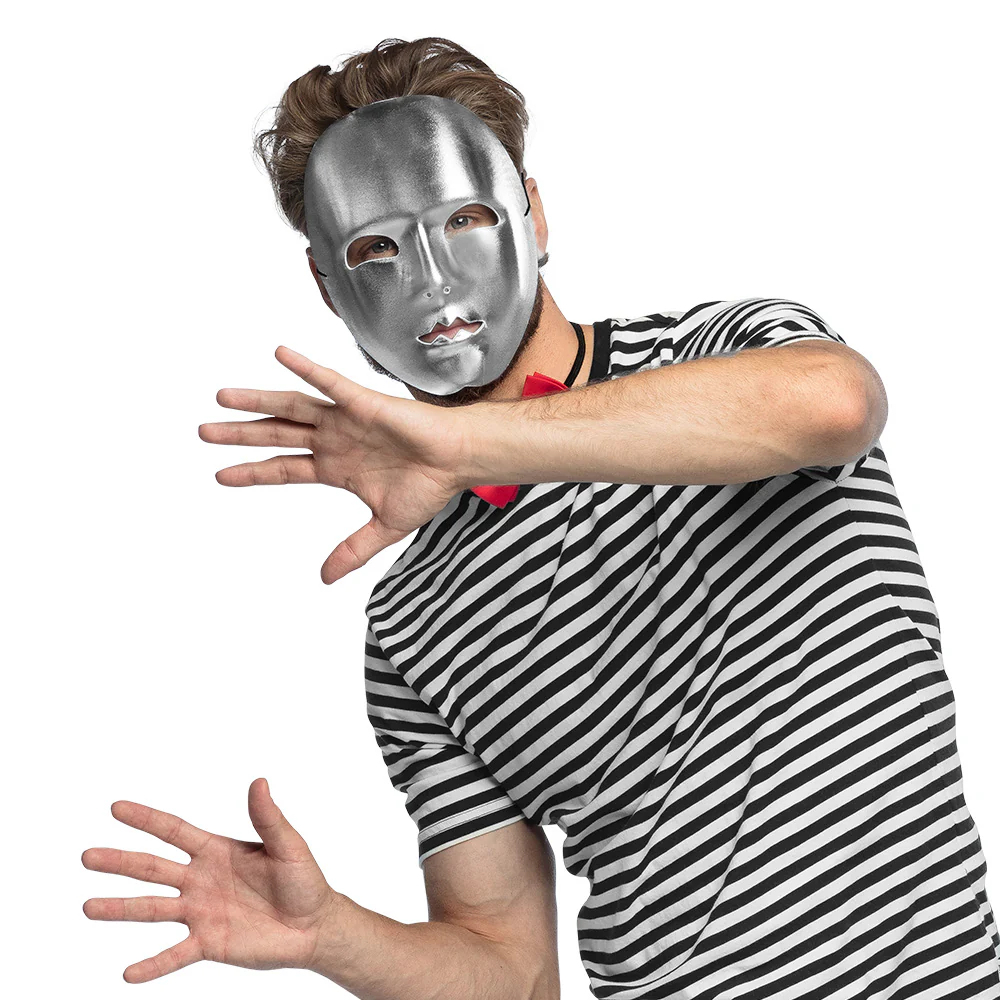 Masker Mime zilver - Image 3