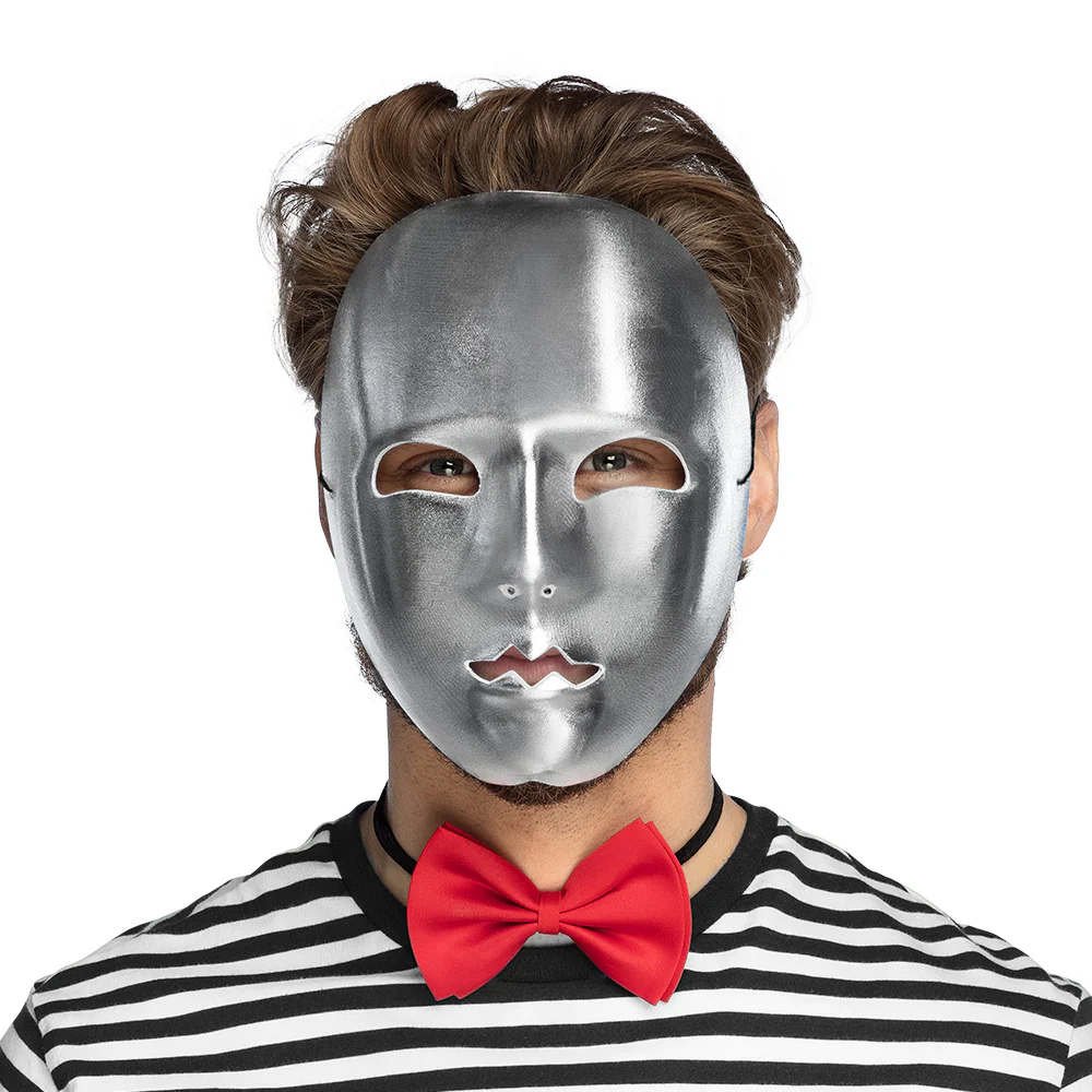 Masker Mime zilver - Image 4