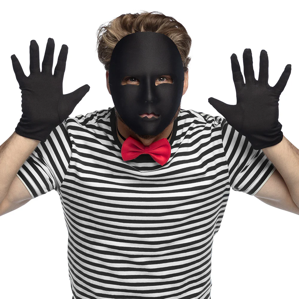 Masker Mime zwart - Image 3