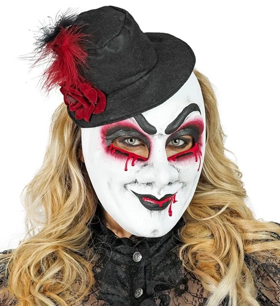 Masker theater bloedende man met hoed Niek - Image 2