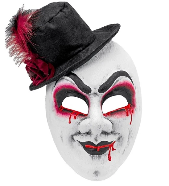 Masker theater bloedende man met hoed Niek - Image 3
