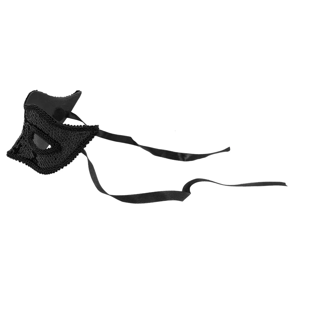 Masker Venice pailletten zwart - Image 3