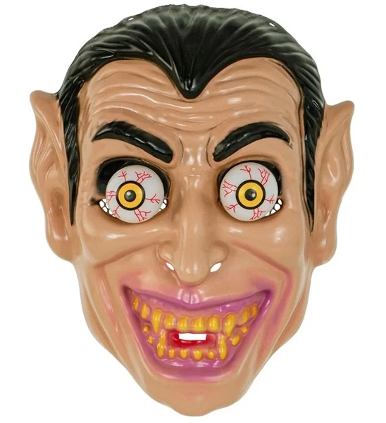 Masker wiebelende ogen vampier hard plastic Pim