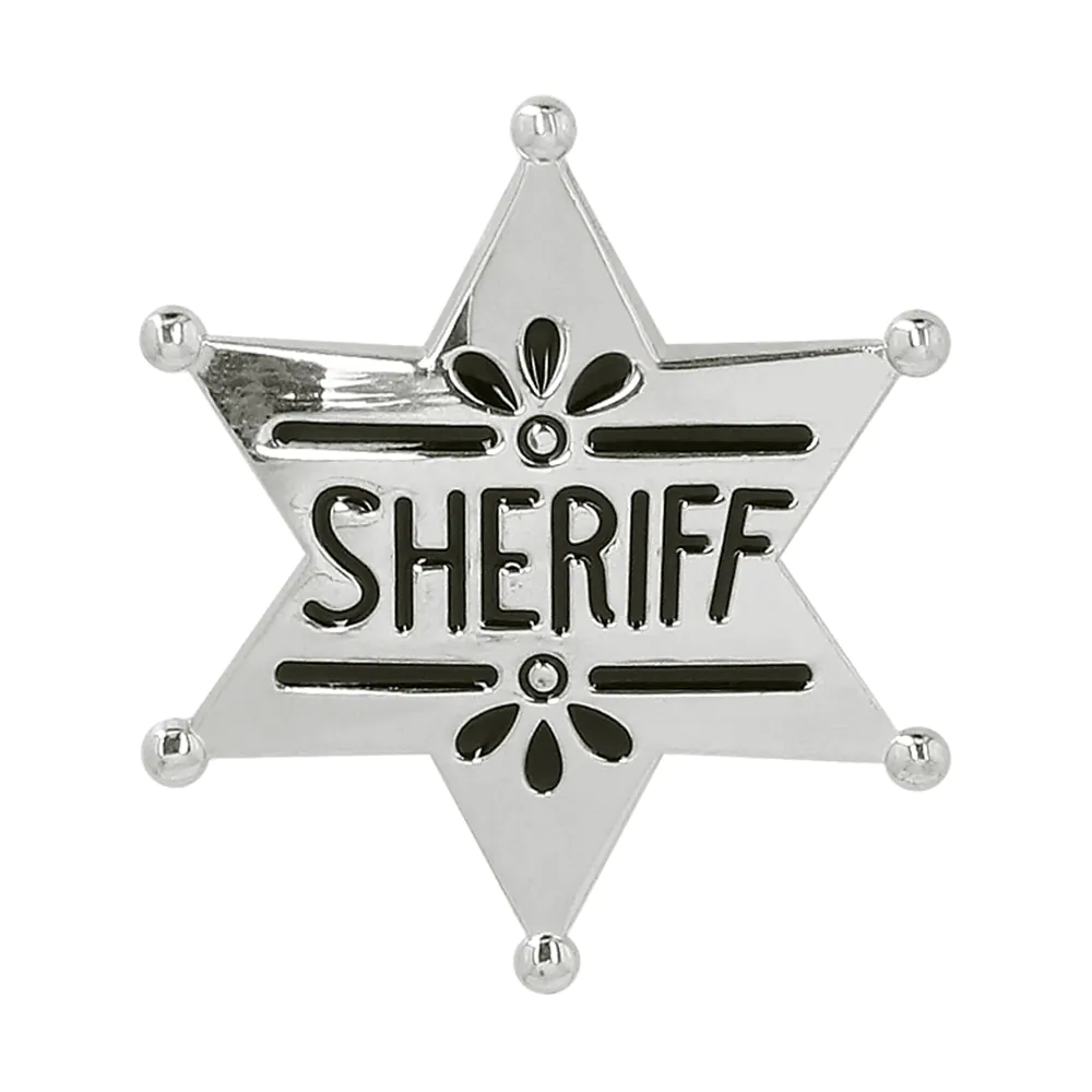 Metalen badge 'Sheriff'