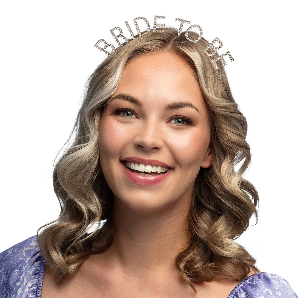 Metalen diadeem 'BRIDE TO BE' haarband - Image 2