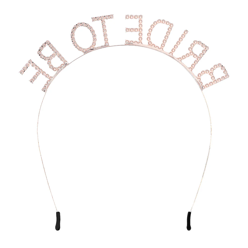 Metalen diadeem 'BRIDE TO BE' haarband - Image 3