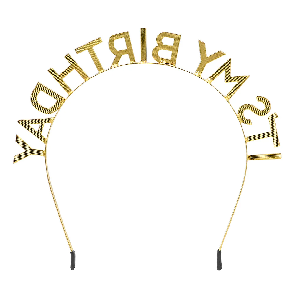 Metalen diadeem 'It's my birthday' - Image 4