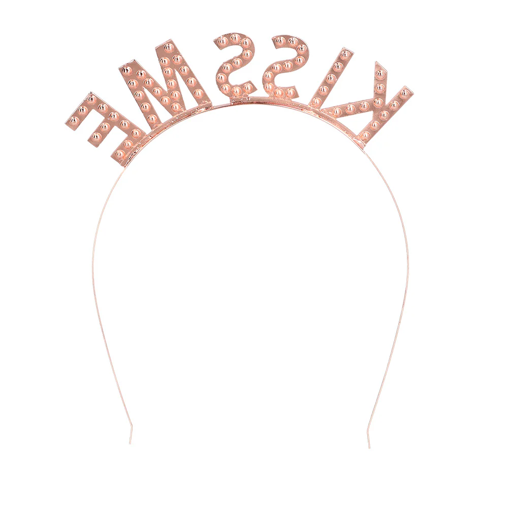 Metalen diadeem 'KISS ME' haarband - Image 3