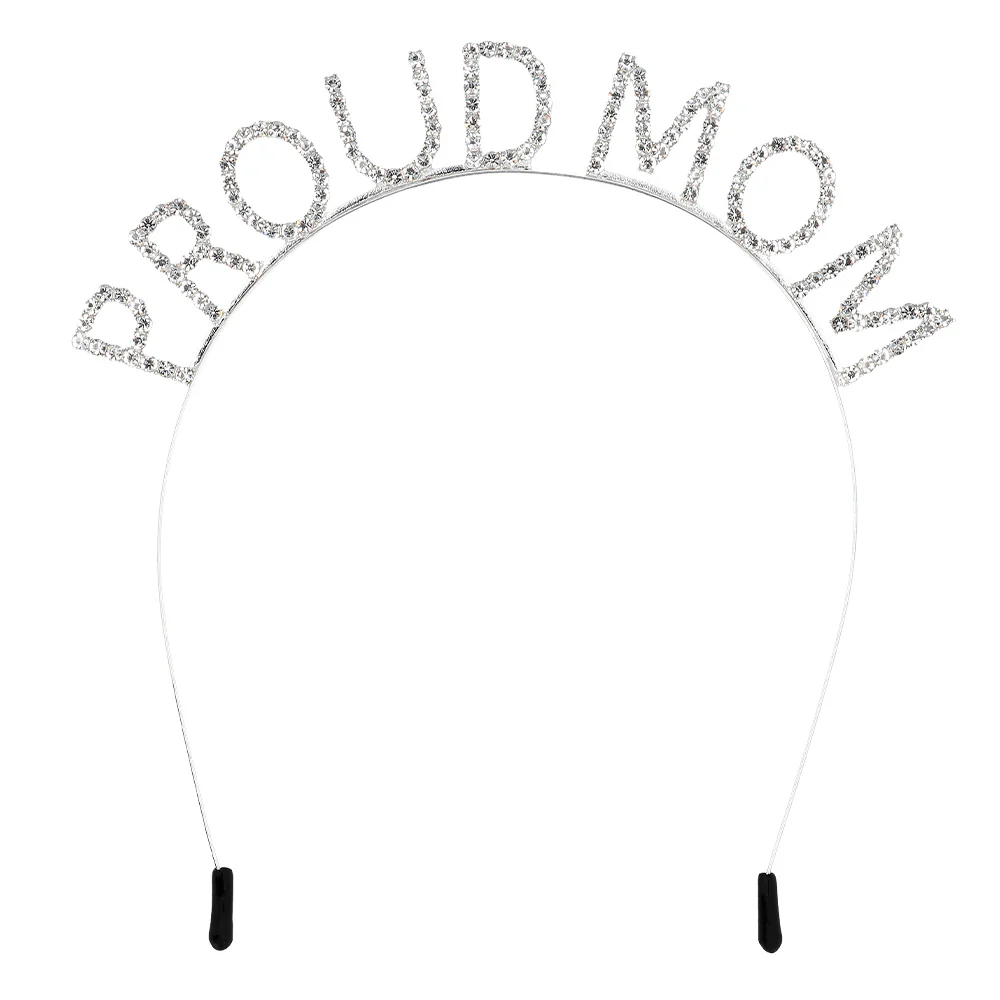 Metalen diadeem 'Proud mom' - Image 6