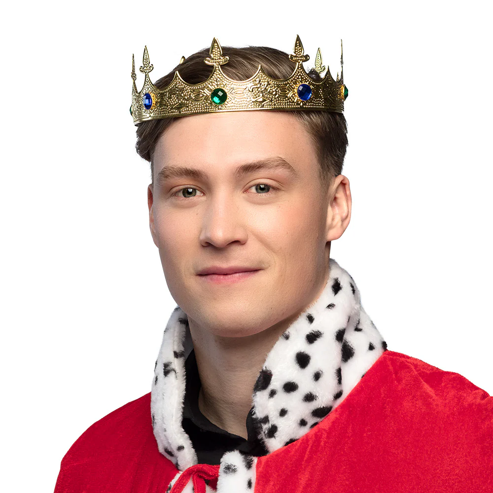 Metalen kroon Royalty goud - Image 2