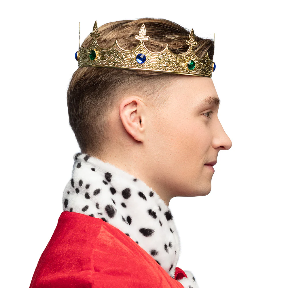 Metalen kroon Royalty goud - Image 4