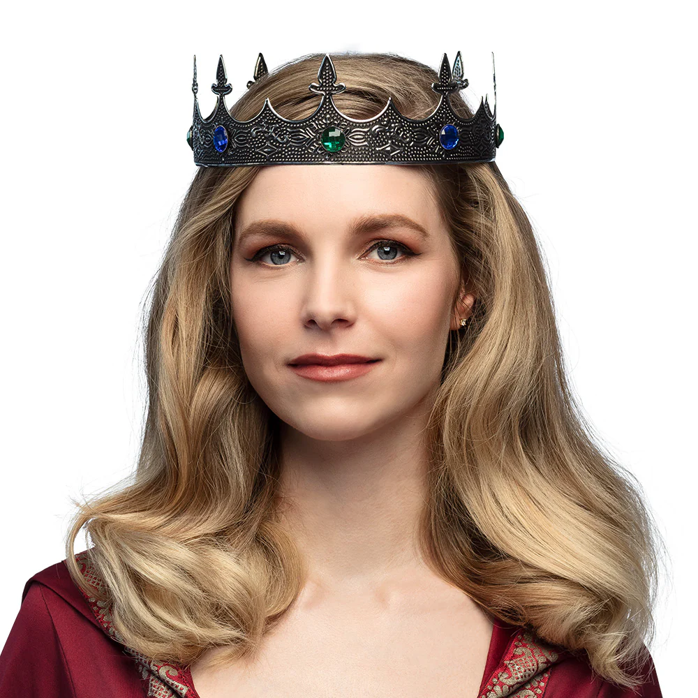 Metalen kroon Royalty zilver koning - Image 3