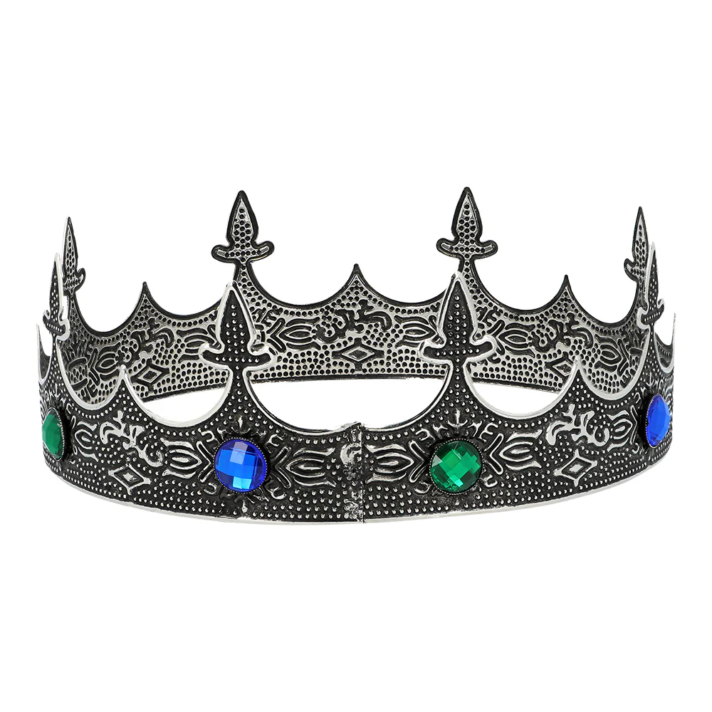 Metalen kroon Royalty zilver koning - Image 5