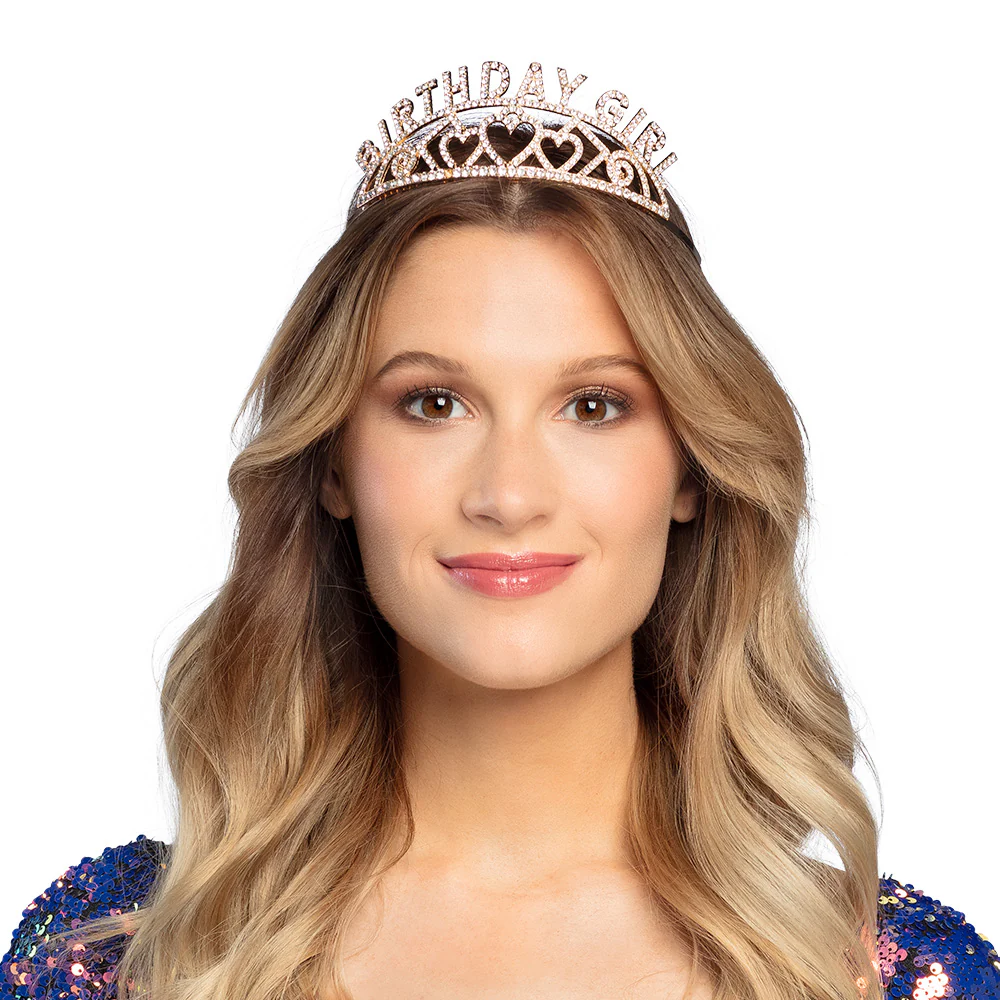 Metalen tiara 'Birthday girl' - Image 3