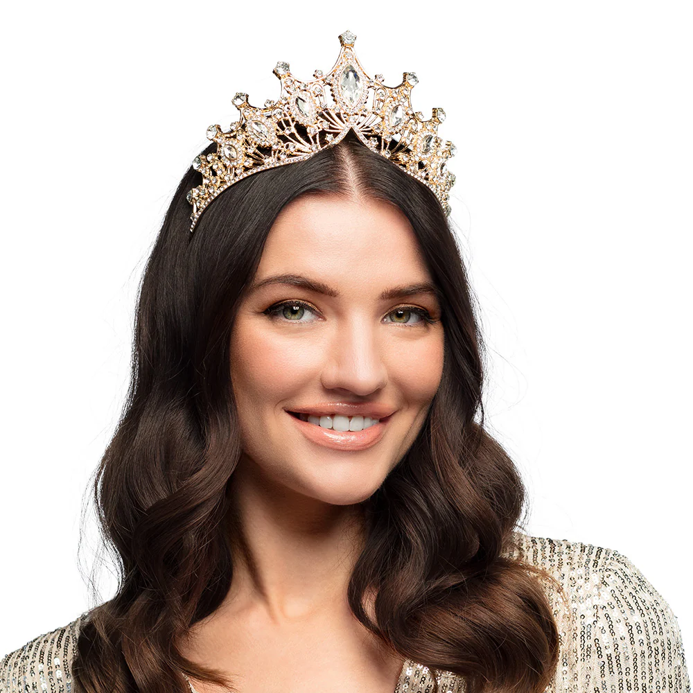 Koningin metalen tiara Royal Lady - Image 2