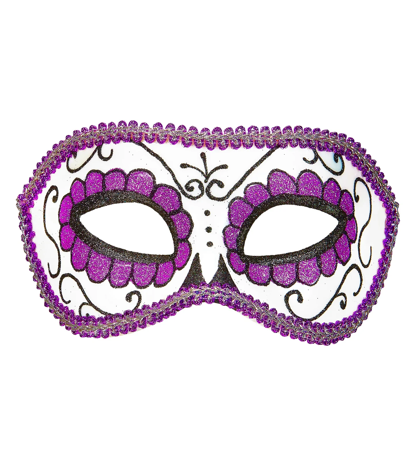Mexicaanse oogmaskers paars met zwart - Image 5