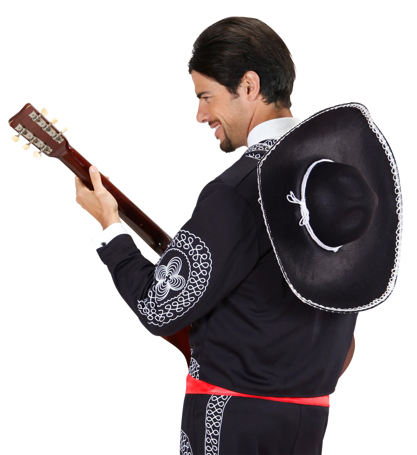 Mariachi hoed sombrero zwart wit - Image 5