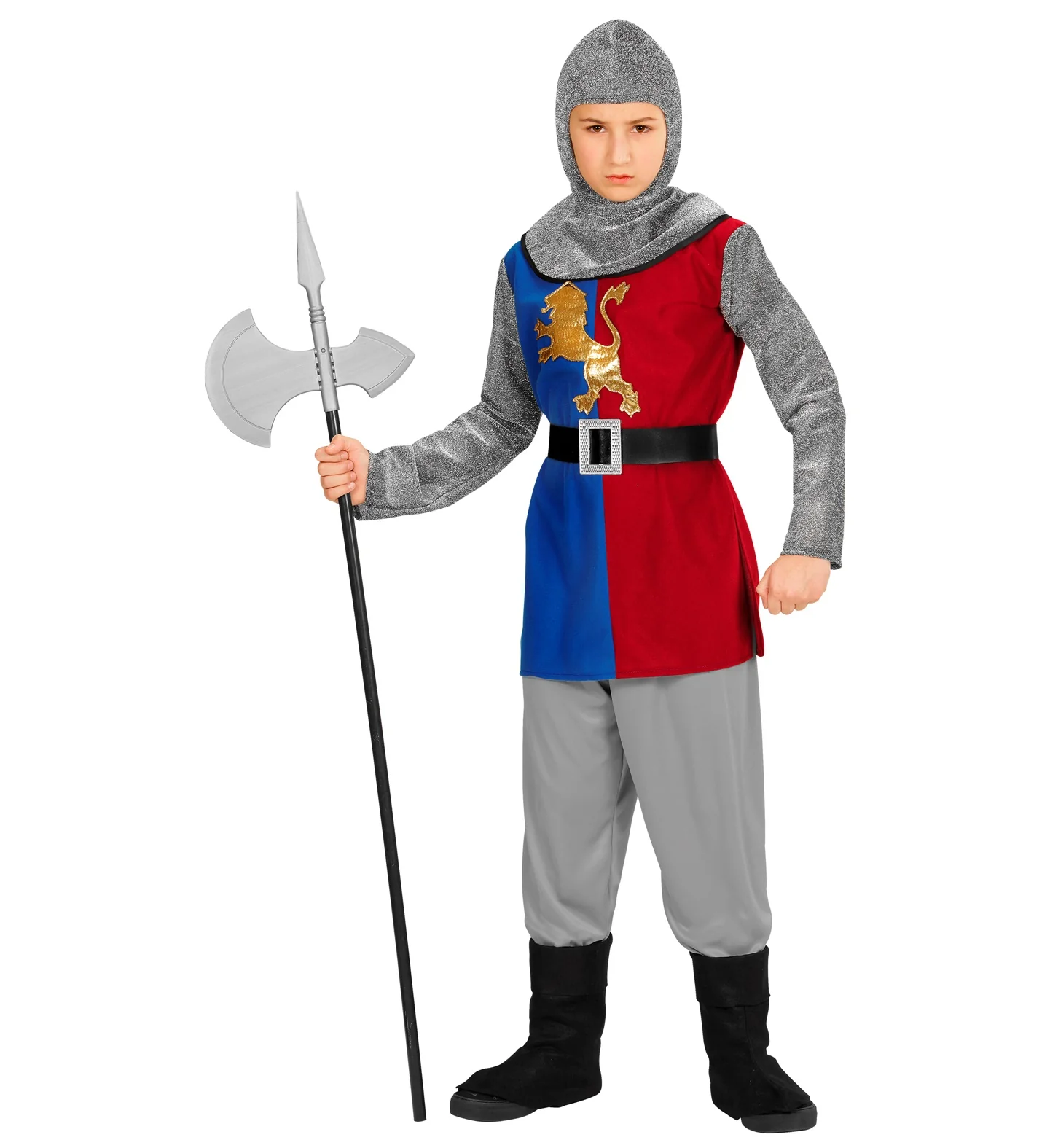 Middeleeuws ridderpak blauw - Image 3