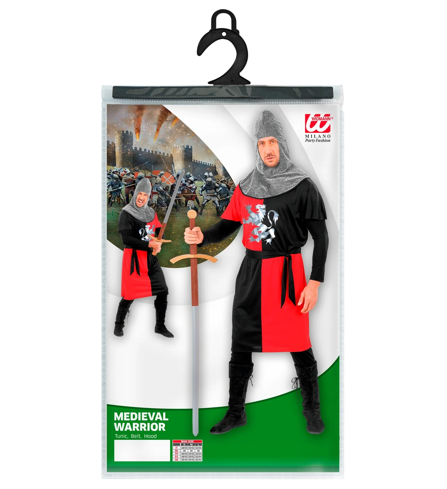Ridderpak rood middeleeuws - Image 3