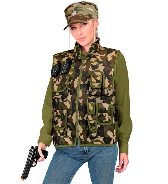 Militair camouflage vest kostuum Lynn volwassenen - Image 3