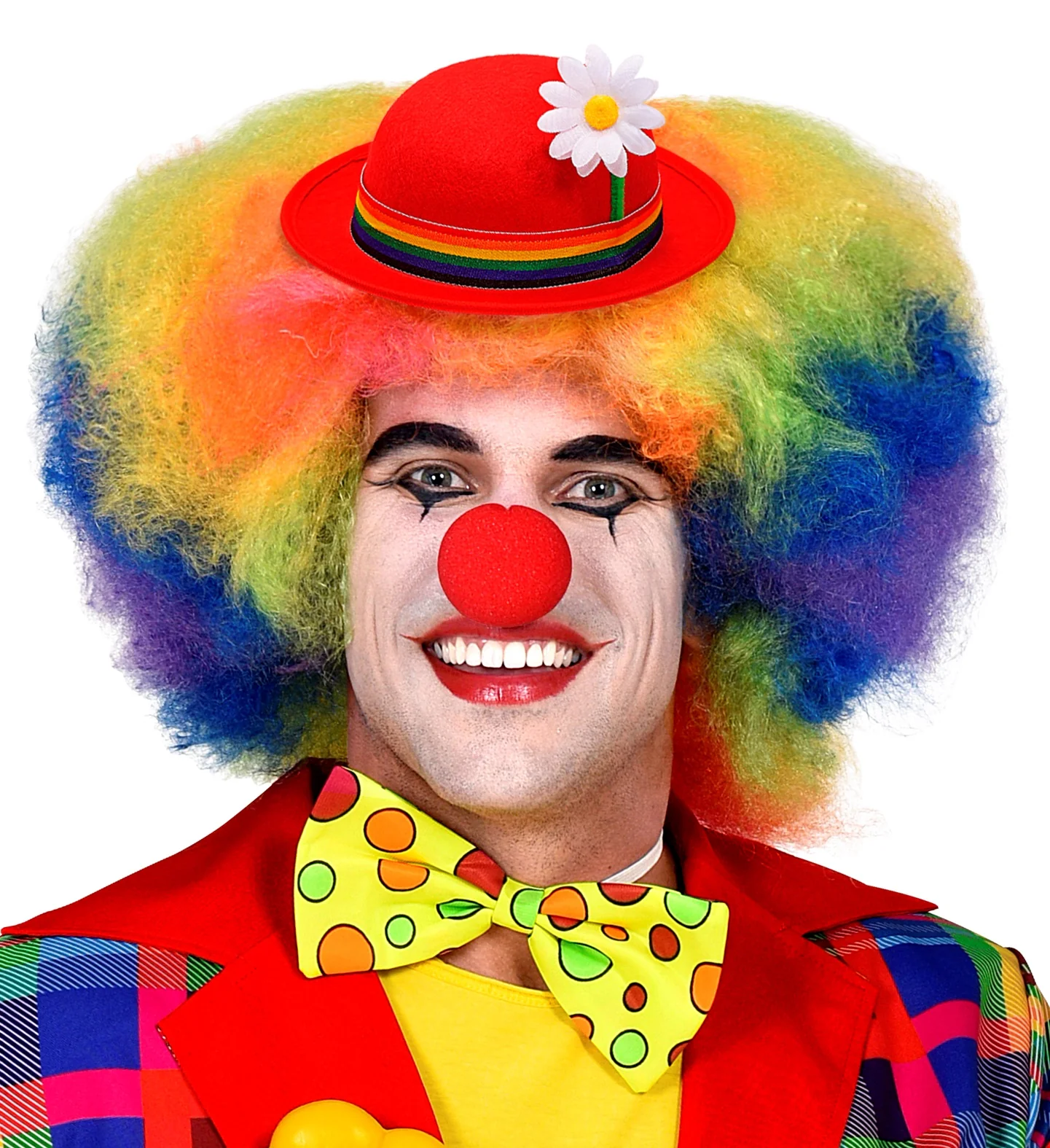 Rode bolhoed voor clown - Image 3