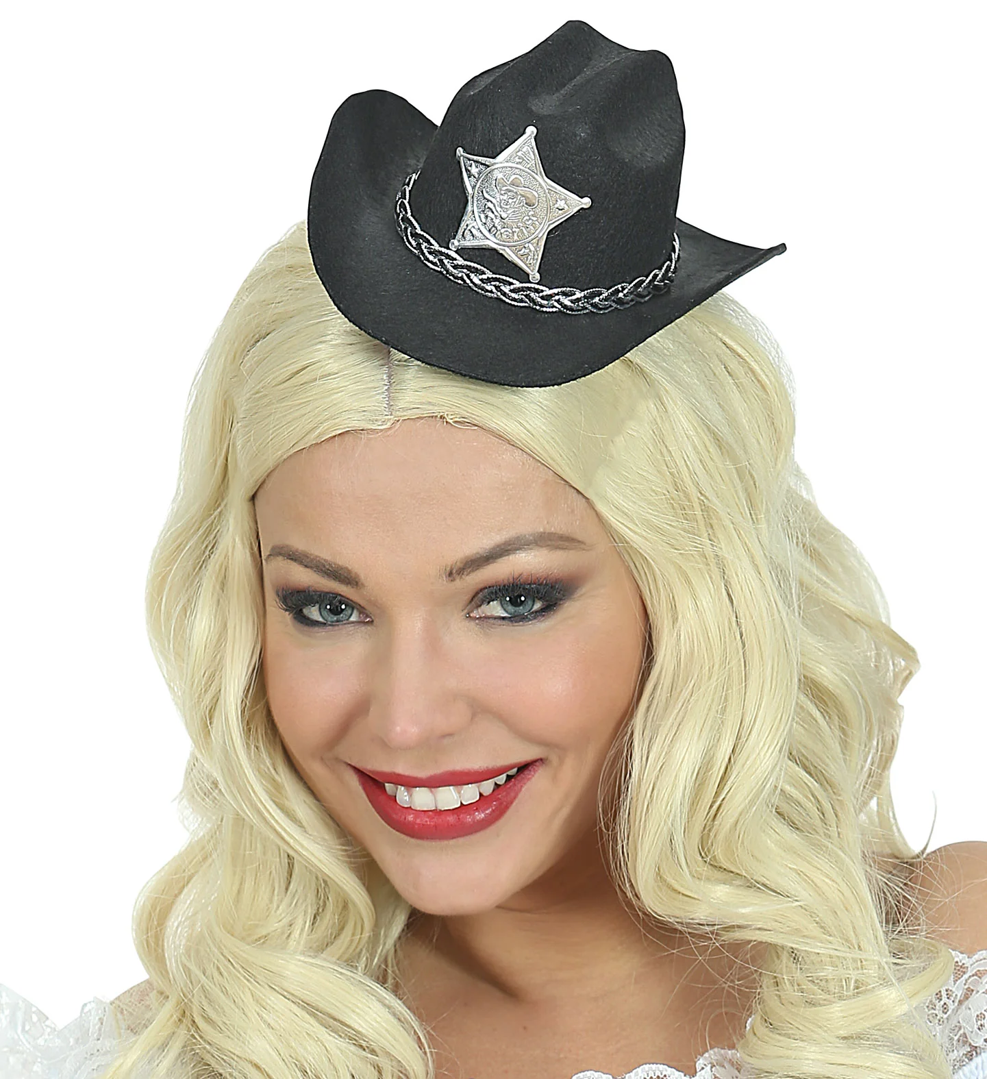 Mini cowboyhoed zwart Dallas - Image 2