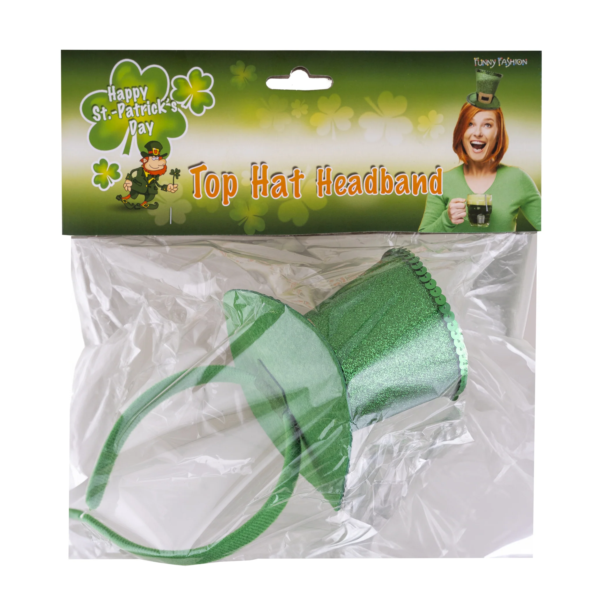 Mini Hoedje St. Patrick's Day glitter - Image 2