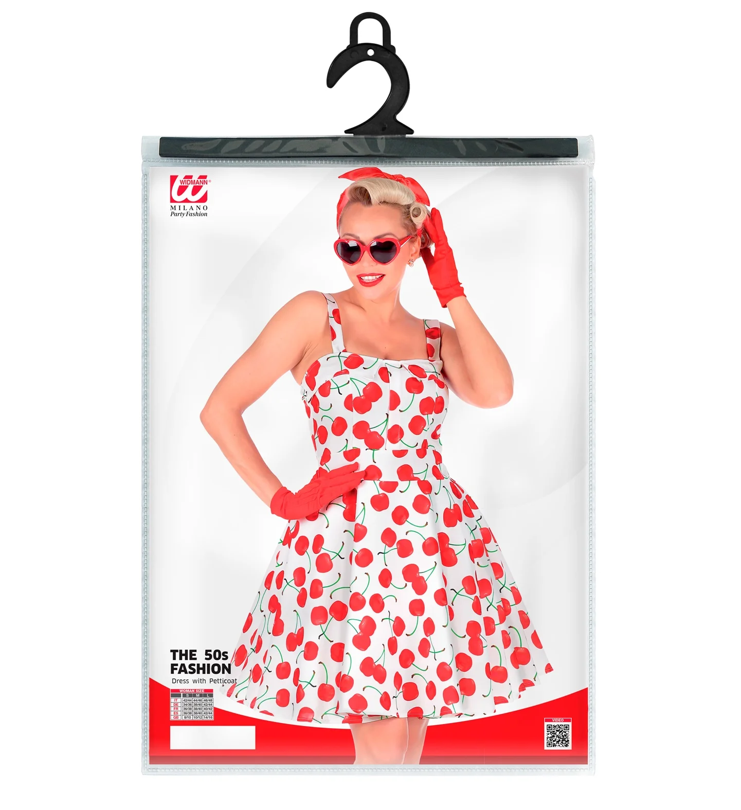 Cherry white jaren 50 jurk - Image 5