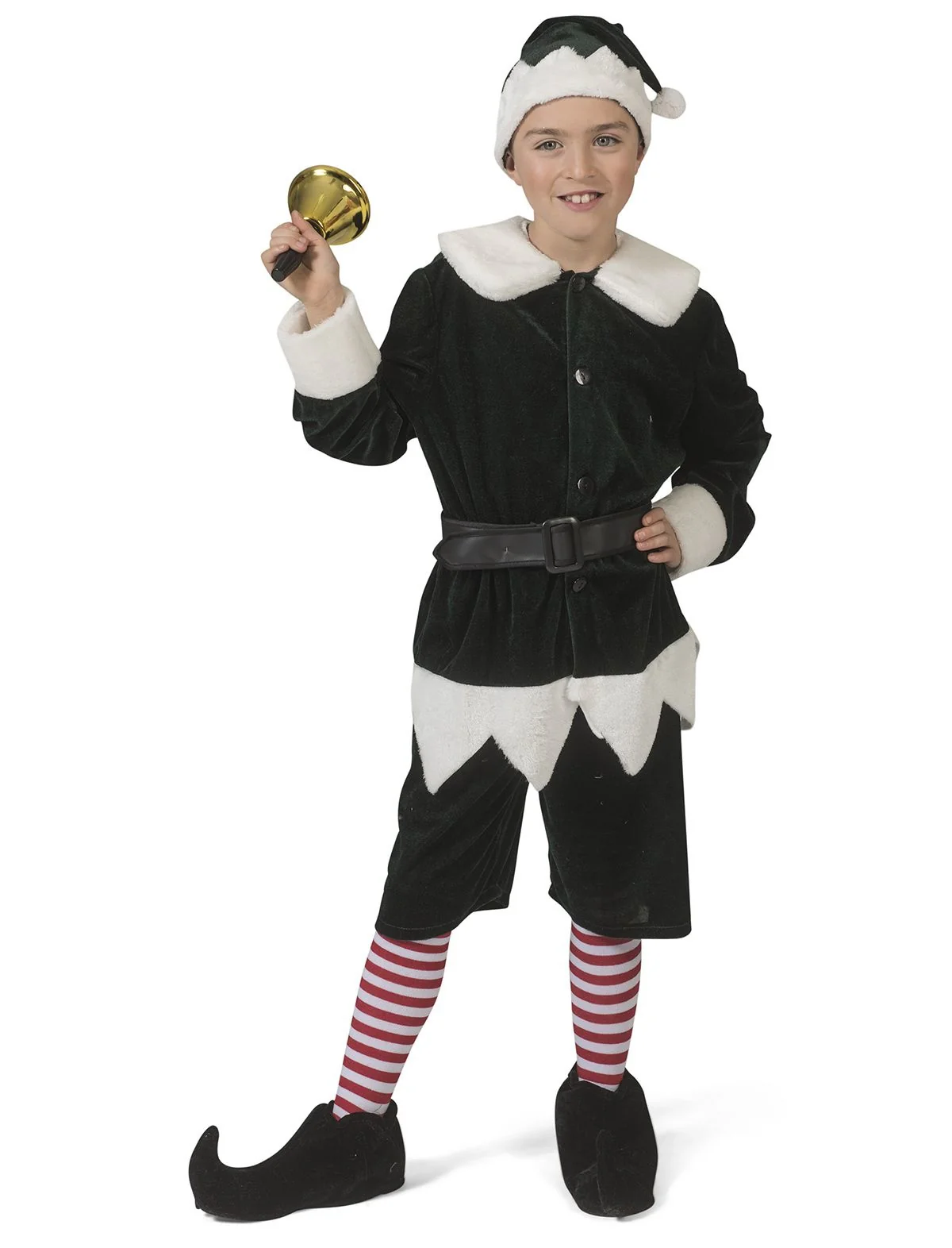 Zwart kerstman pak Charly kinderen
