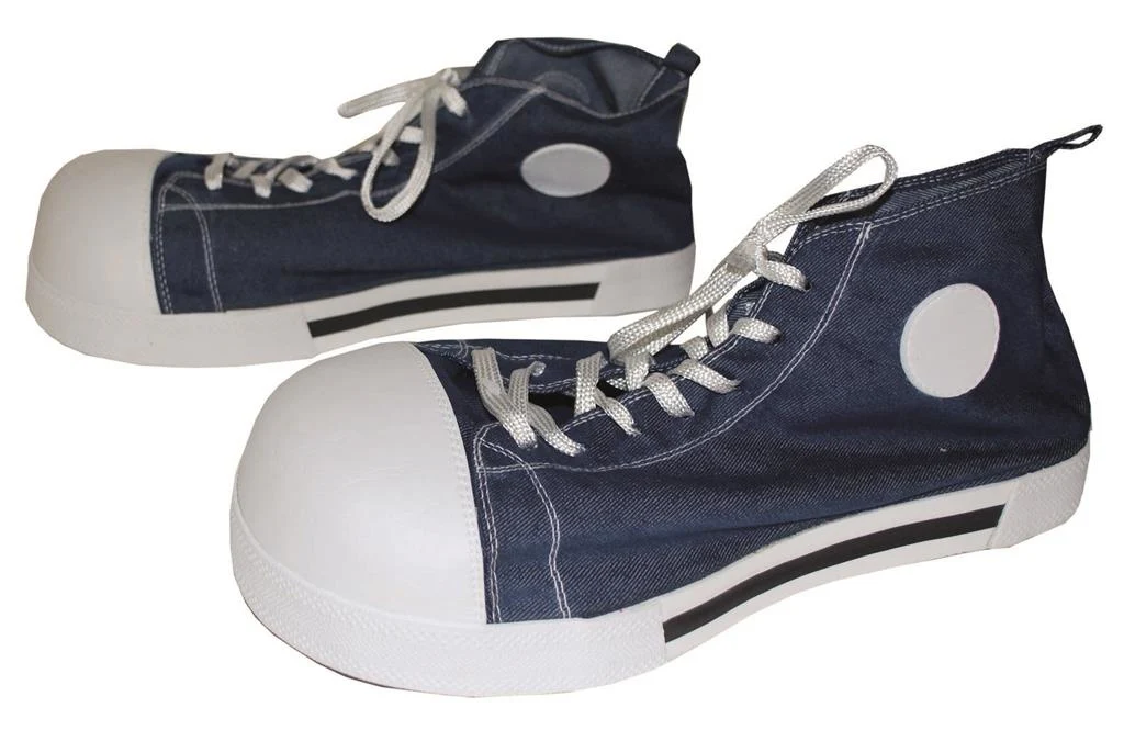 Mooie blauwe clown- schoenen