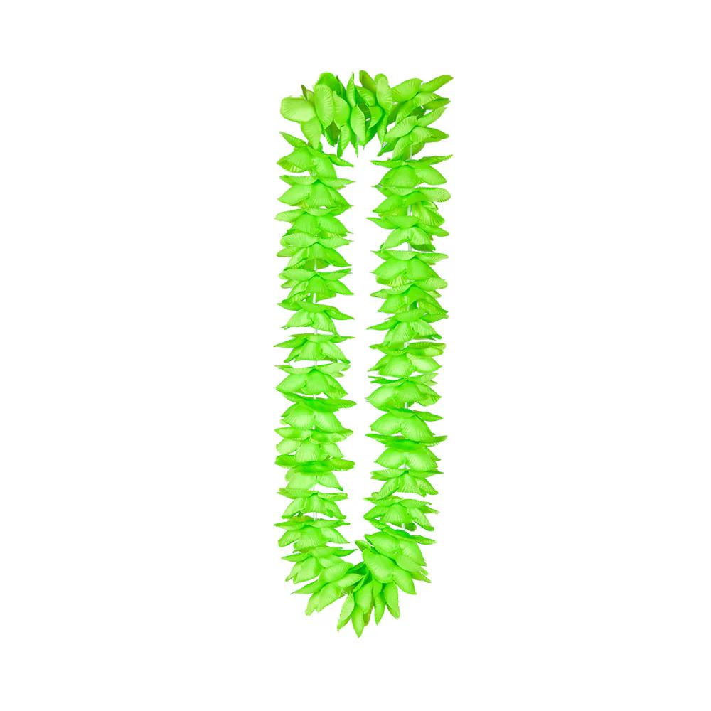 Groene Hawaii bloemenslinger satijn look - Image 2
