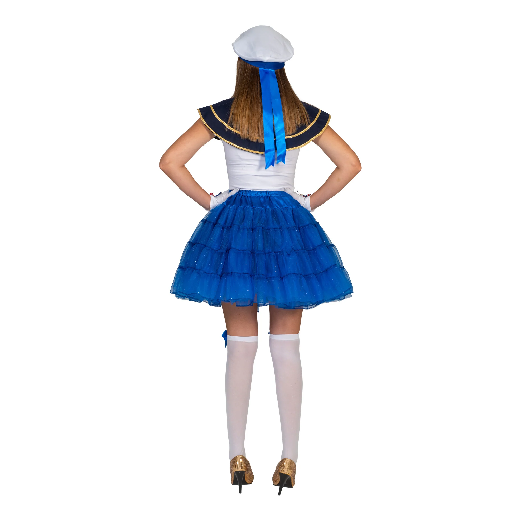 Blauwe petticoat Noor dames - Image 3
