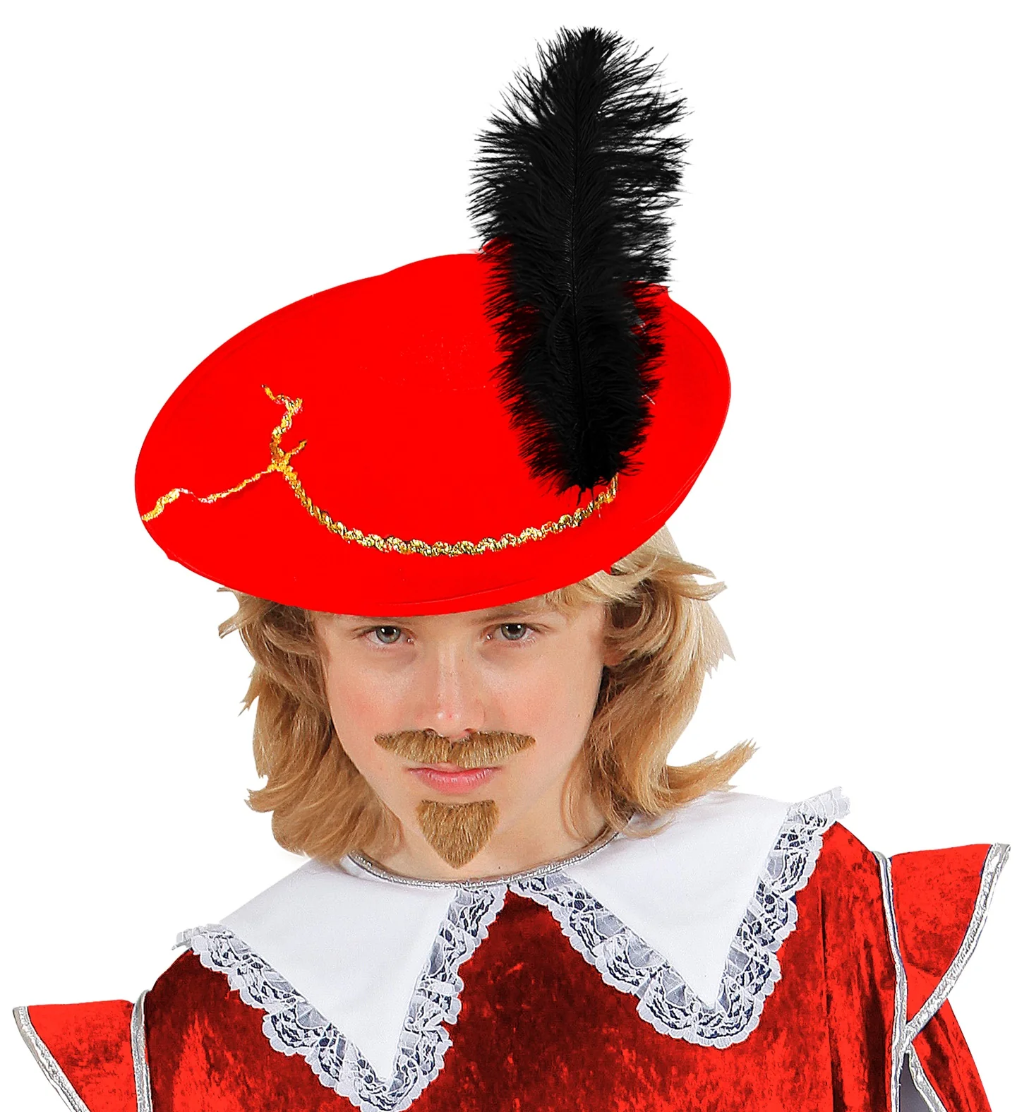 Rode musketier hoed kind - Image 2
