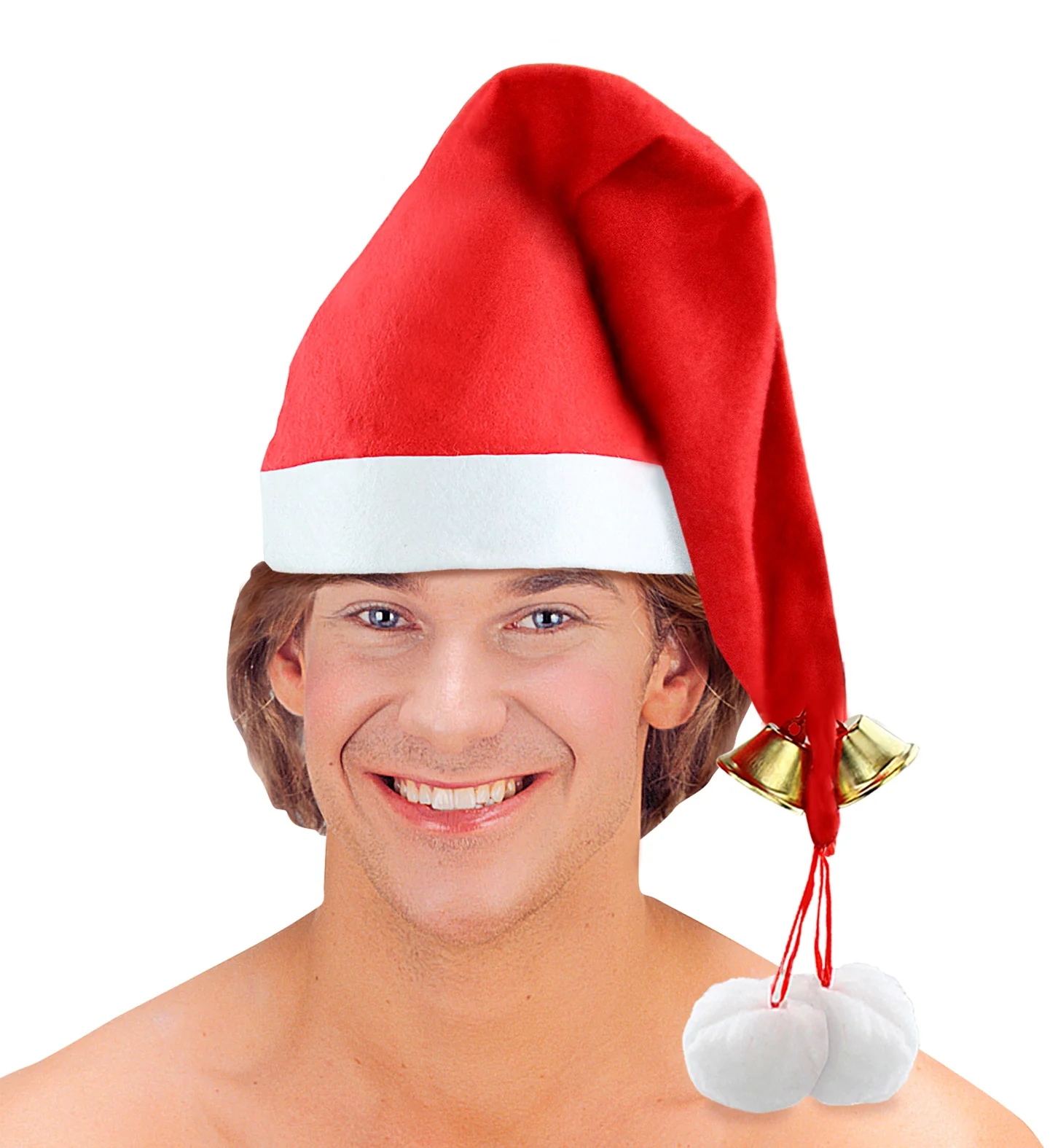 Muts kerstman met belletje deluxe - Image 2