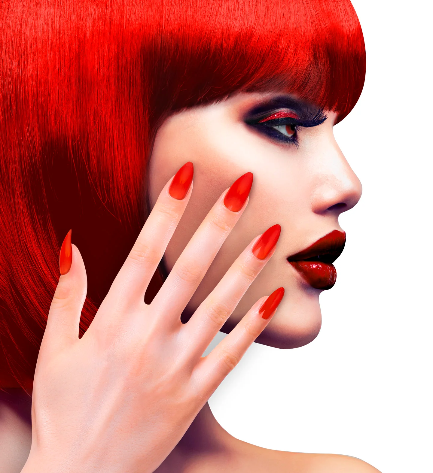 Nagels Stiletto Rood - Image 2