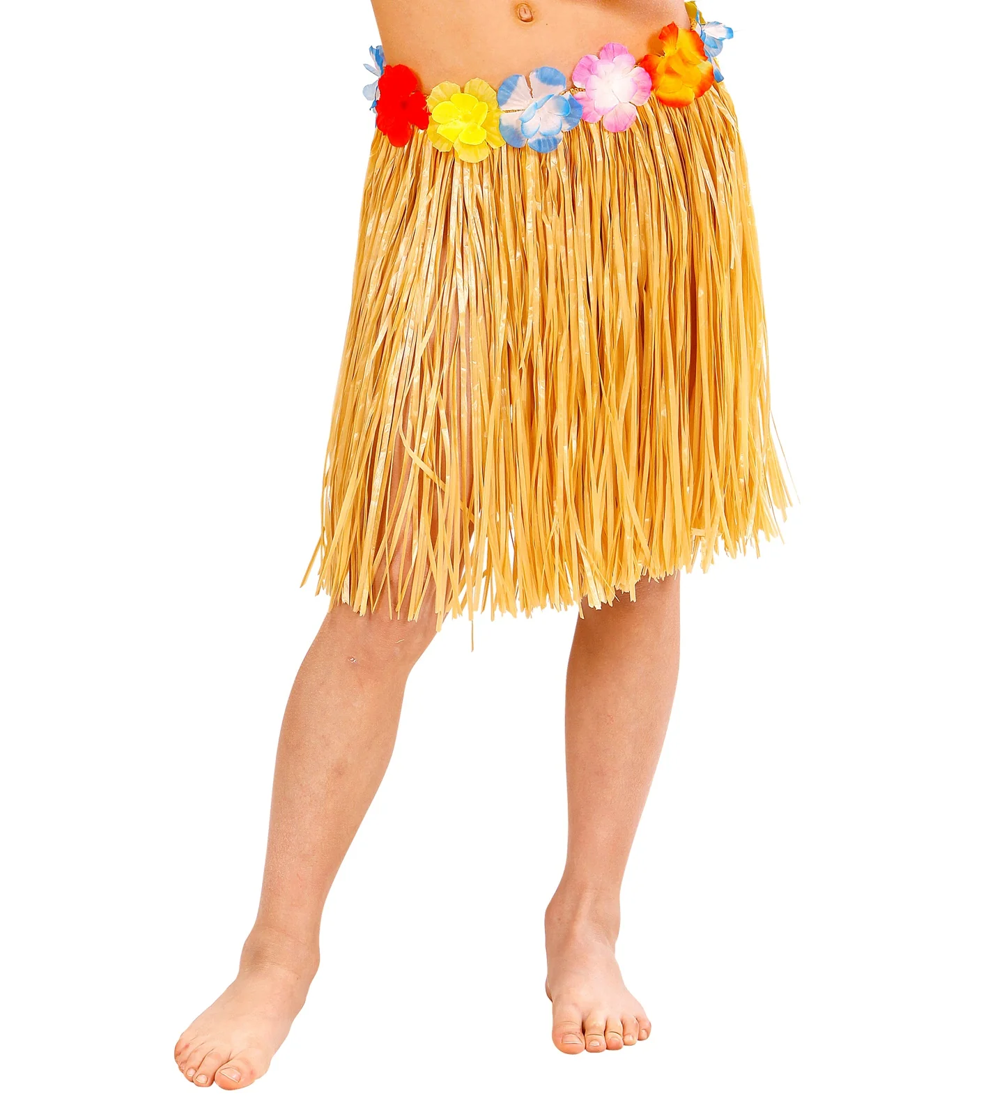 Naturel Hawaiirokje met bloemenriem kind - Image 2