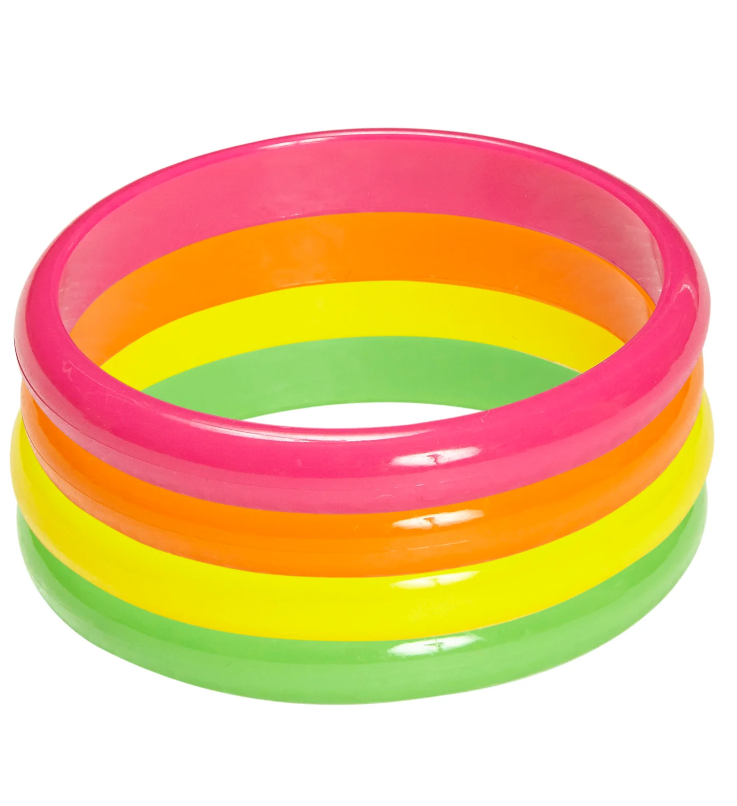 Neon armbanden set disco